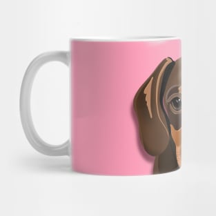 Pink Dachshund Puppy Mug